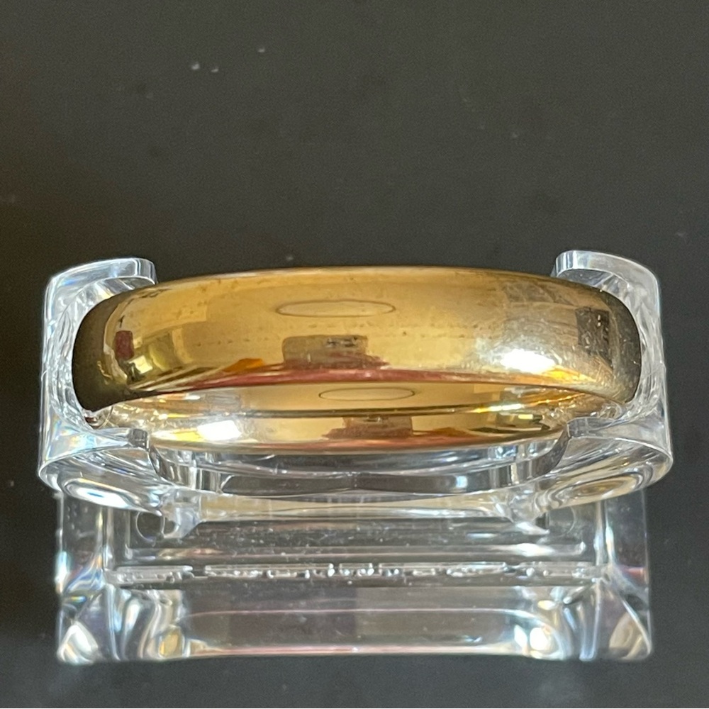 Vintage E.J.Co. Gold filled Engraved Monogram Bangle Bracelet - Picture 8 of 12